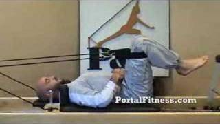 Ejercicio de Pilates Reformer Legs Work o Trabajo de Pierna [upl. by Elisee]