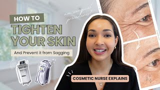 How to Tighten Saggy Skin with RF Microneedling  From a Cosmetic Nurse [upl. by Anilas370]