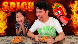 WORLDS SPICIEST KOREAN RAMEN CHALLENGE WITH MY SISTER 🌶😱 [upl. by Bluh]