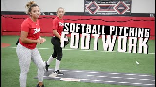 Softball Pitching Footwork BREAKDOWN [upl. by Larianna834]