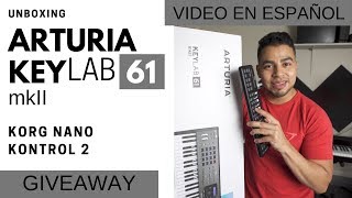 Arturia KeyLab 61 mk2 unboxing y review Español [upl. by Oster977]