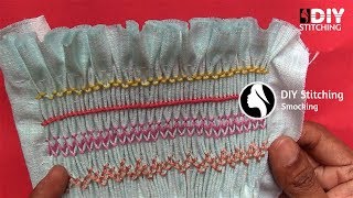 DIY Stitching Tutorial for Beginners  01  Smocking Patterns [upl. by Bonnibelle]