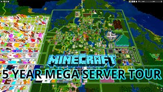 My 5 Year Minecraft Mega Server Tour [upl. by Susanetta]