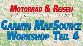 MampR Workshop Garmin MapSource Teil 4  Zusammenfügen und Teilen von Routen HD [upl. by Kulseth]