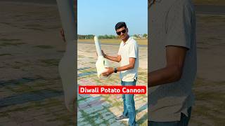 Diwali Potato Cannon Experiment diwali cannon shorts [upl. by Hildick]