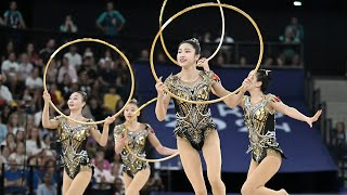 The Chinese team performed perfectly and won the artistic gymnastics competition at Paris Olympics [upl. by Norton235]