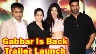 Akshay Kumar Shruti Haasan at Gabbar Is Back Trailer Launch  Shabinaa Khan [upl. by Harras]