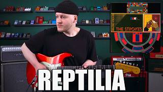 Reptilia  The Strokes Guitar Cover [upl. by Marfe]