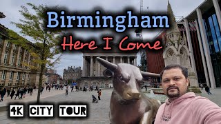 Birmingham  Birmingham city tour 4k  Travel Uk  indian  indian in uk vlog  UK cities 4k [upl. by Nonnaehr]