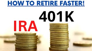 Roth IRA vs 401K  How to Retire Faster [upl. by Jopa944]