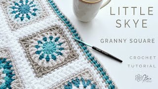 Fast and Fabulous Crochet the Little Skye Granny Square in Minutes [upl. by Leopoldeen]