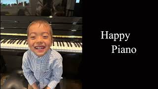 Happy Piano Lesson 5 Years Old Young Boy pianolession 5years pianoclass [upl. by Chivers139]