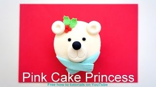 Christmas cupcakes  Howto Make a Polar Bear Cupcake [upl. by Nitsyrc]