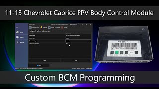 Custom BCM programming on 20112013 Chevrolet Caprice PPV [upl. by Yentruocal]