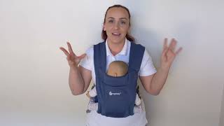 Ergobaby Embrace  How to adjust as baby grows [upl. by Darlleen]