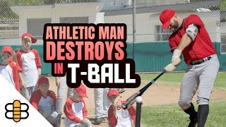 Man Identifying As 6YearOld Breaks All Records In TBall League [upl. by Olifoet]