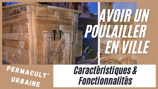 Comment concevoir un poulailler urbain en palette pour poules pondeuses en permaculture [upl. by Akirdnas654]