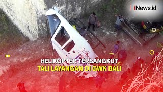 Terjadi Lagi Helikopter Tersangkut Tali Layangan di GWK Bali [upl. by Ahsinor]