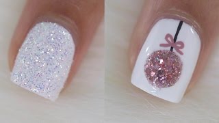 10 Easy Christmas Nail Art Ideas [upl. by Ahsenod585]