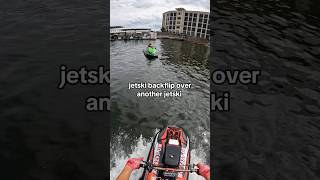 jetski backflip over jetski flip backflip sendit fullsend pov extremesports jetski lakelife [upl. by Kazimir]