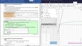 Approche des Logarithmes par un devoir23Dérivée du Logarithme par la tangente utilisant GEOGEBRA [upl. by Latini455]