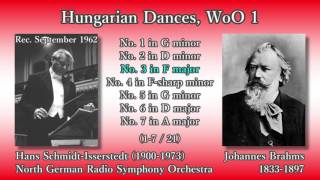 Brahms Hungarian Dances Orchestral ver Complete SchmidtIsserstedt 1962 ブラームス ハンガリー舞曲集 [upl. by Negaem437]