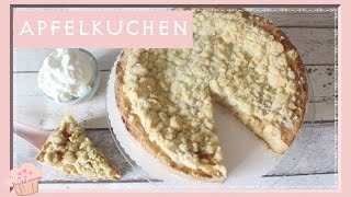 DIY  Gedeckter Apfelkuchen  Apple Pie  schnell amp einfach selber machen BackLounge Rezept [upl. by Ardnohsed]