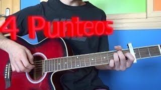 4 TIPOS DE PUNTEOS O FINGERPICKING FACILES EN GUITARRA [upl. by Heisel]