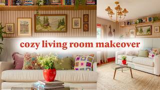 Eclectic Cottagecore Living Room Makeover [upl. by Cumings]