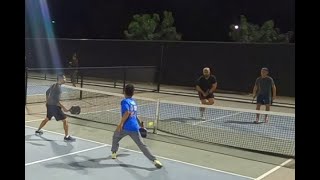 Mens Doubles Pickleball Alex and Nelson vs Jordan and Eric [upl. by Cavil]