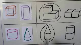 Grade 1 Math 112 Combine Threedimensional shapes composites [upl. by Yantruoc]