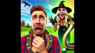 The Ultimate Snake Prank Golfers Freak Out and Witchy Laughter Ensues Halloween Week 🐍🧙‍♀️👀 [upl. by Iphigeniah]