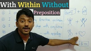 preposition  with within without ছবি দেখে মনে রাখো [upl. by Latreece]