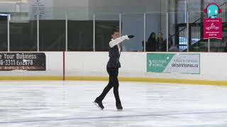 David Bondar FS Skate Ontario Sectional Championships 202425 [upl. by Anirehc910]