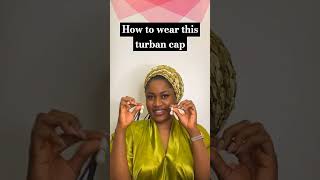 get ready with turban cap in a minute turbans headwear turbanfashion houseofdehella [upl. by Eanahc]