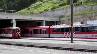 Swiss Rail at Zermatt Matterhorn Gotthard Bahn  2013 [upl. by Erot]