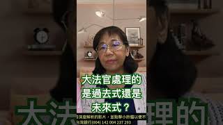 大法官處理的是過去式還是未來式？ [upl. by Cardon]