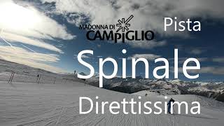 Pista Spinale Direttissima campiglio dolomitidelbrenta trentino skislopes skireview [upl. by Kissner476]