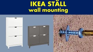 How to attach Ikea shoe cabinet [upl. by Warenne]