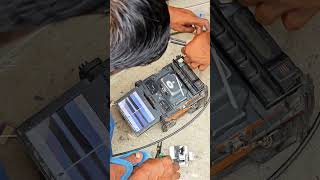 How to repair fibre optic cables fibreoptics expertwork [upl. by Naharba779]