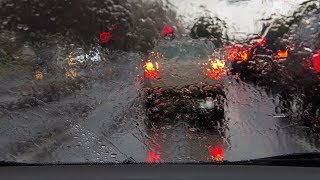 Regen im Auto  Regenprasseln auf dem Autodach zum Einschlafen 4 Stunden [upl. by Hailed964]