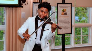 quotWhat A Wonderful Worldquot Tyler ButlerFigueroa Violinist Governors Country Club Golf Chapel Hill NC [upl. by Aratahs]