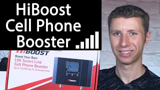 Hiboost 10K Smart Link Cell Phone Signal Booster Review [upl. by Oninotna]