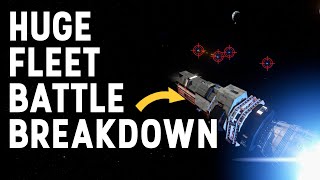 Big PvP Fleet Battle  Draconis Expanse  Space Engineers [upl. by Sedecrem927]