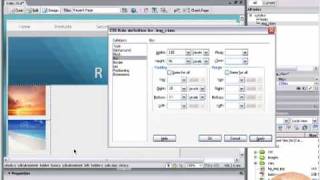 CSS Classes and Styling Images Dreamweaver CS3 Tutorial [upl. by Gwenni]