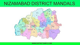 List of mandals in Nizamabad District of Telangana State [upl. by Zimmerman721]