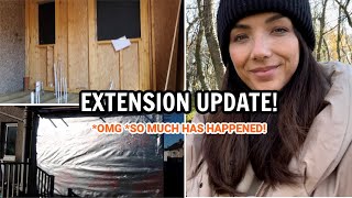 FIRST SIDE EXTENSION UPDATE  WEEKEND VLOG  Eilidh Wells [upl. by Burne948]