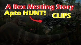 Path of Titans  A rex nesting story  CLIPS  Apto hunt [upl. by Polivy]