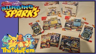 Surging Sparks Is Here  Opening Up Some Booster Blister Promo Packs  ThePokeFam [upl. by Malynda199]