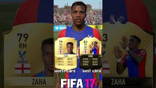 🇨🇮🏴󠁧󠁢󠁥󠁮󠁧󠁿 WILFRIED ZAHA worst vs best card in EVERY FIFA 1124⚽ fifa eafc24 fc24 zaha [upl. by Joshua]